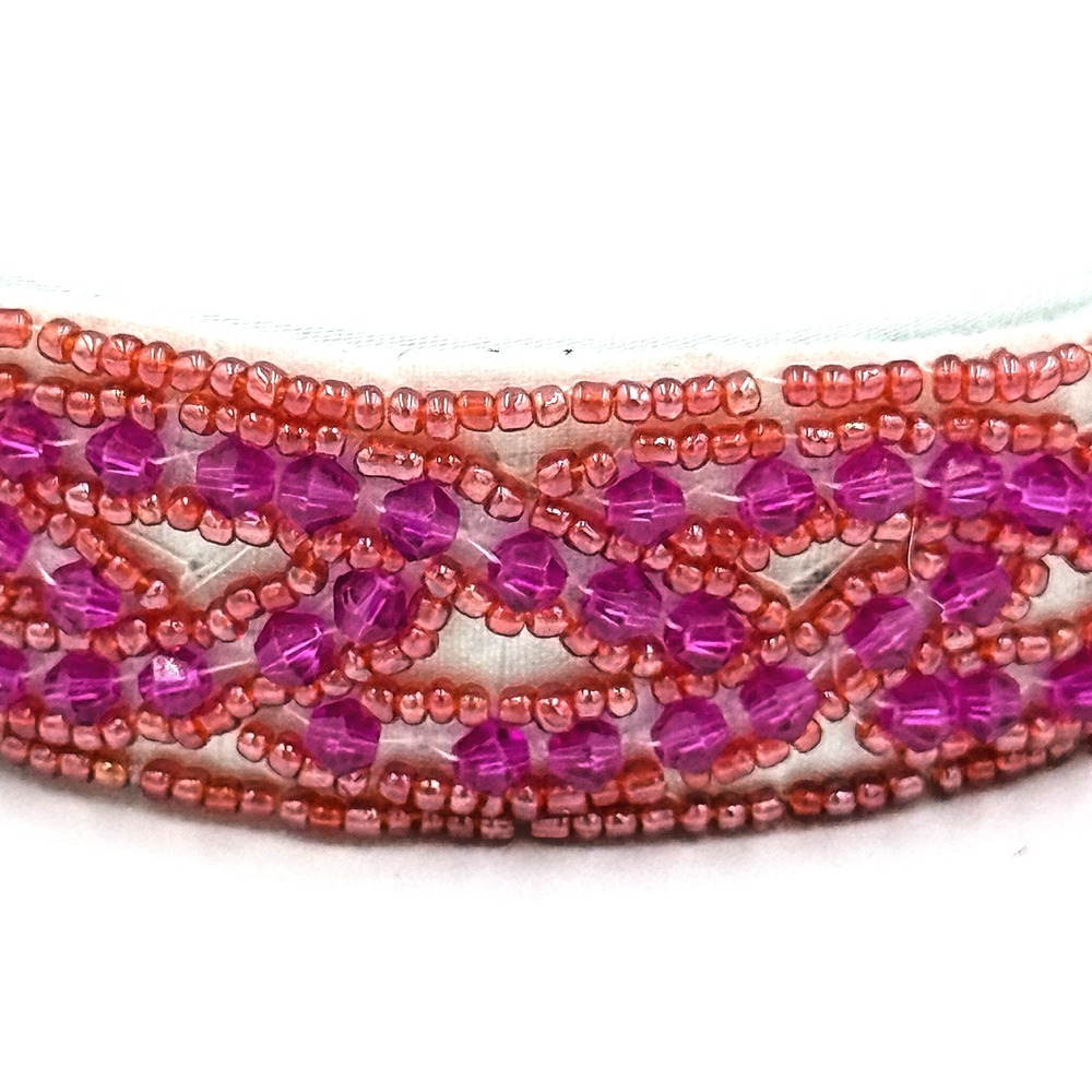 Bohemian Rhapsody Beaded Headband Luxury High-End Hair Accessory NEW Seed Bead - Picture 4 of 7